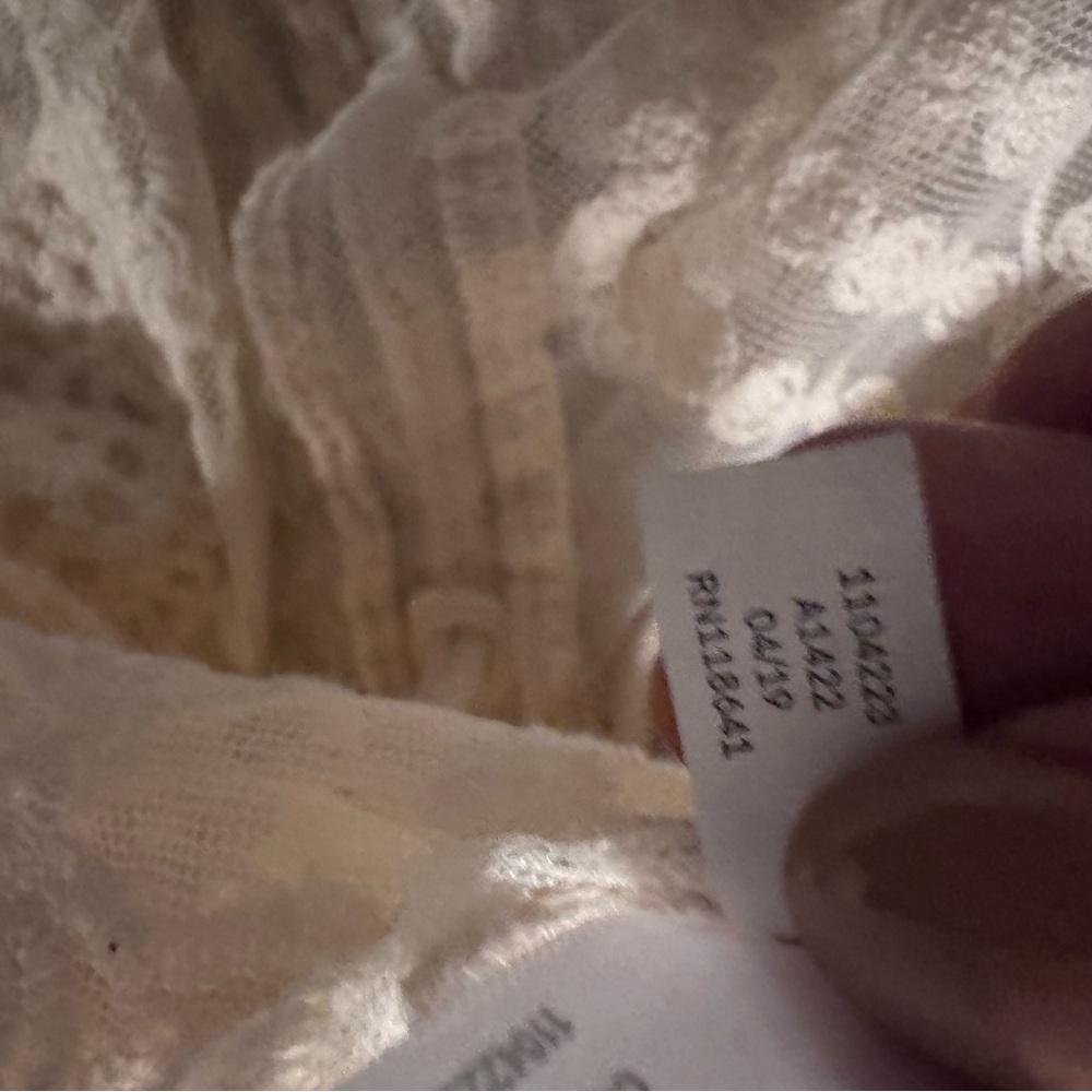 Lane Bryant Sheer Lace Cover-Up white crochet size 14/16 beach vacay hippie boho - Picture 13 of 13